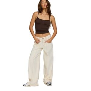 Garage Seamed Wide Leg Mega Jeans NWT Size 00